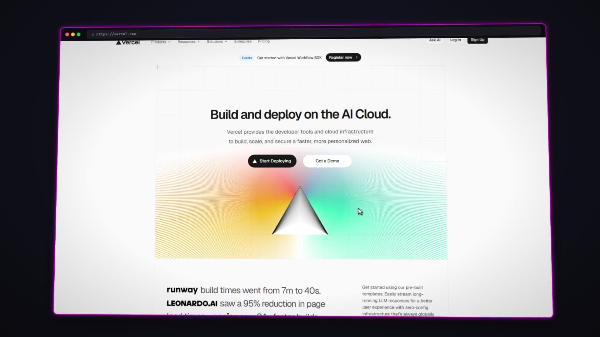 AI-generated landing page demo